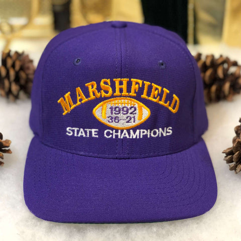 Vintage 1992 Marshfield Pirates Football State Champions Snapback Hat