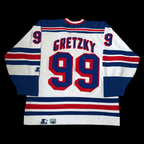 Vintage NHL New York Rangers Wayne Gretzky Starter Jersey (XXL)