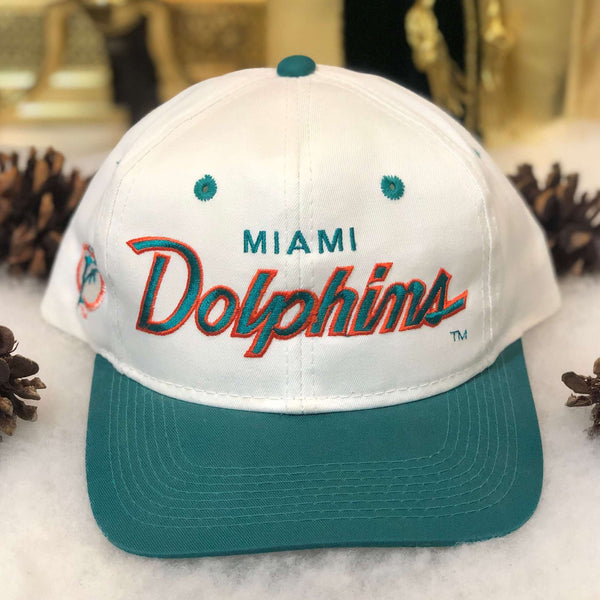 Vintage NFL Miami Dolphins Sports Specialties Script Twill Snapback Hat