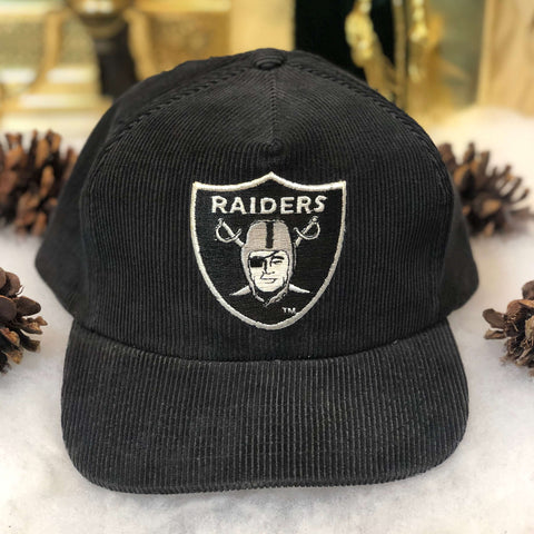 Vintage NFL Los Angeles Raiders Yupoong Corduroy Snapback Hat