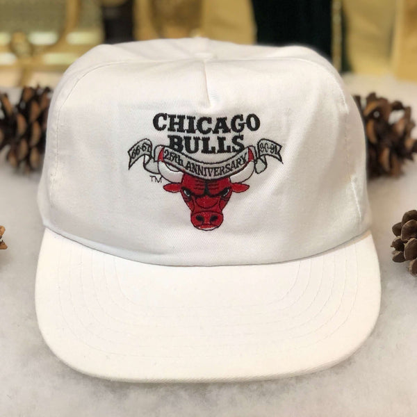 Vintage 1990-91 NBA Chicago Bulls 25th Anniversary Miller Lite Beer Snapback Hat