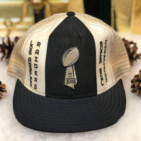 Vintage 1984 NFL Los Angeles Raiders Super Bowl XVIII Champions AJD Trucker Hat
