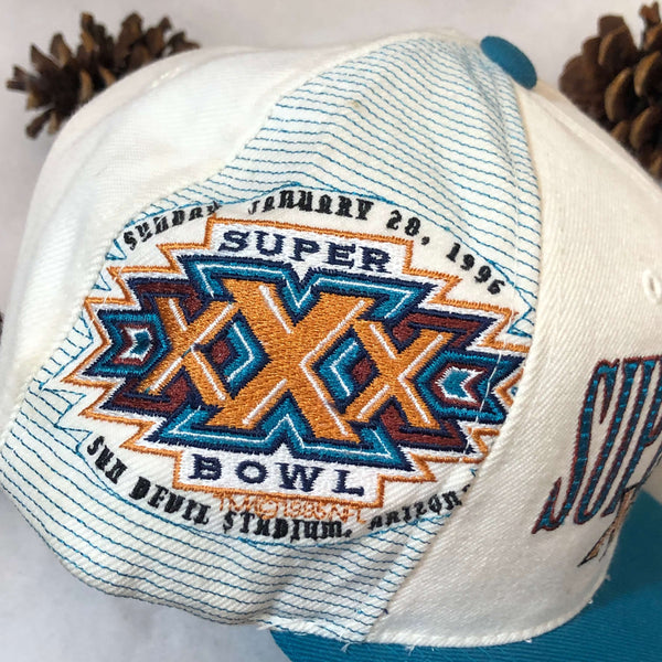 Vintage NFL Super Bowl XXX Dallas Cowboys Pittsburgh Steelers Sports Specialties Laser Snapback Hat