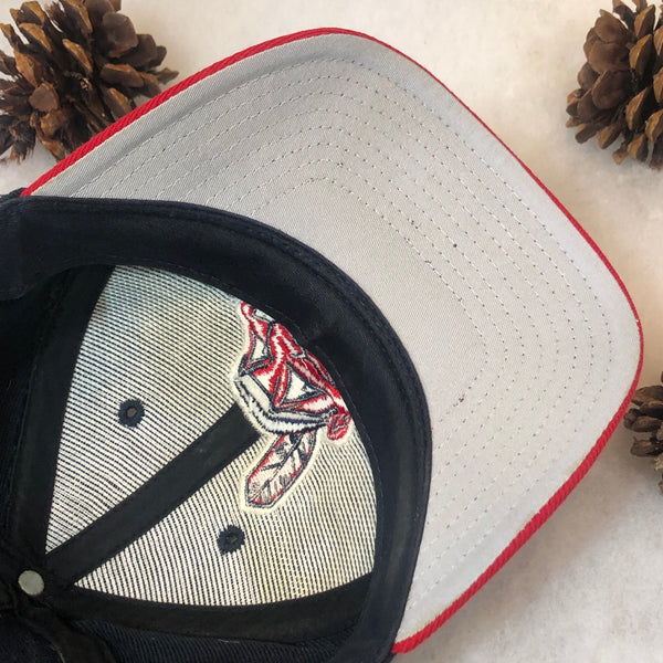 Vintage MLB Cleveland Indians Logo Athletic Wool Snapback Hat