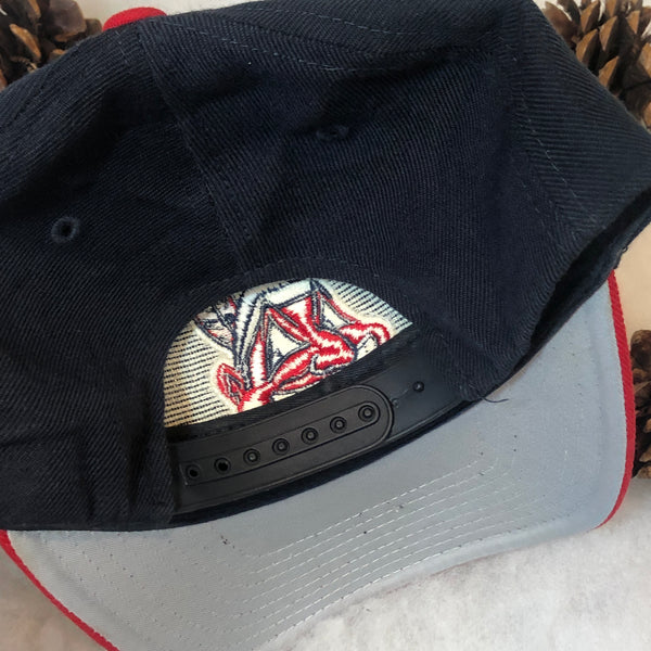 Vintage MLB Cleveland Indians Logo Athletic Wool Snapback Hat