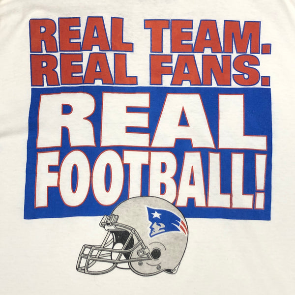 Vintage NFL New England Patriots "Real Team. Real Fans. Real Football." Starter T-Shirt (XXL)