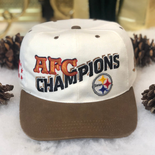 Vintage NFL Pittsburgh Steelers AFC Champions AJD Snapback Hat