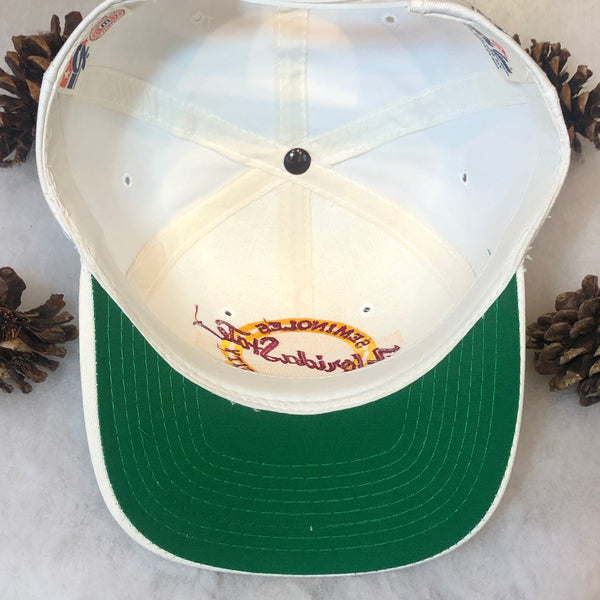 Vintage NCAA FSU Florida State Seminoles The Game Circle Logo Twill Snapback Hat
