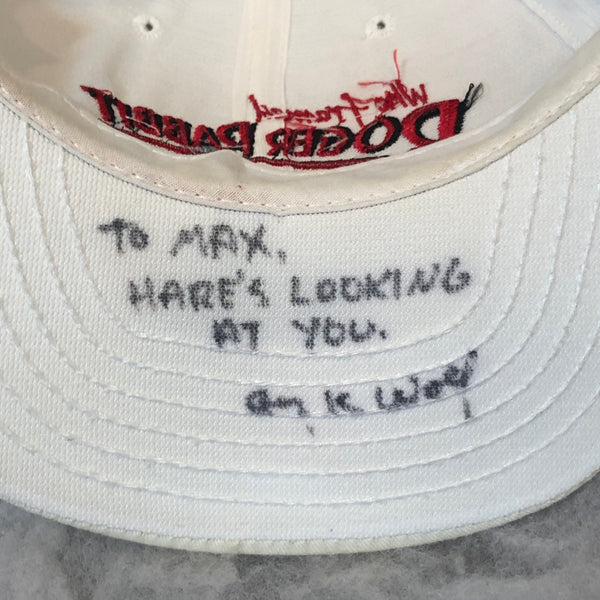 Vintage Who Framed Roger Rabbit DeLONG Twill Snapback Hat Autographed Gary K. Wolf