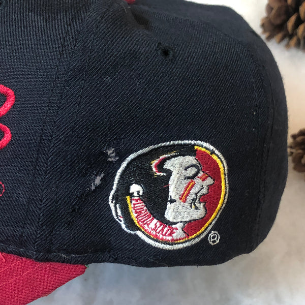 Vintage NCAA FSU Florida State Seminoles Starter Bubble Script Wool Snapback Hat