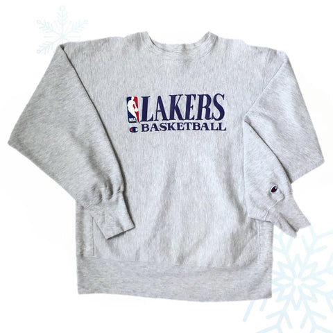 Vintage NBA Los Angeles Lakers Champion Reverse Weave Crewneck Sweatshirt (L)