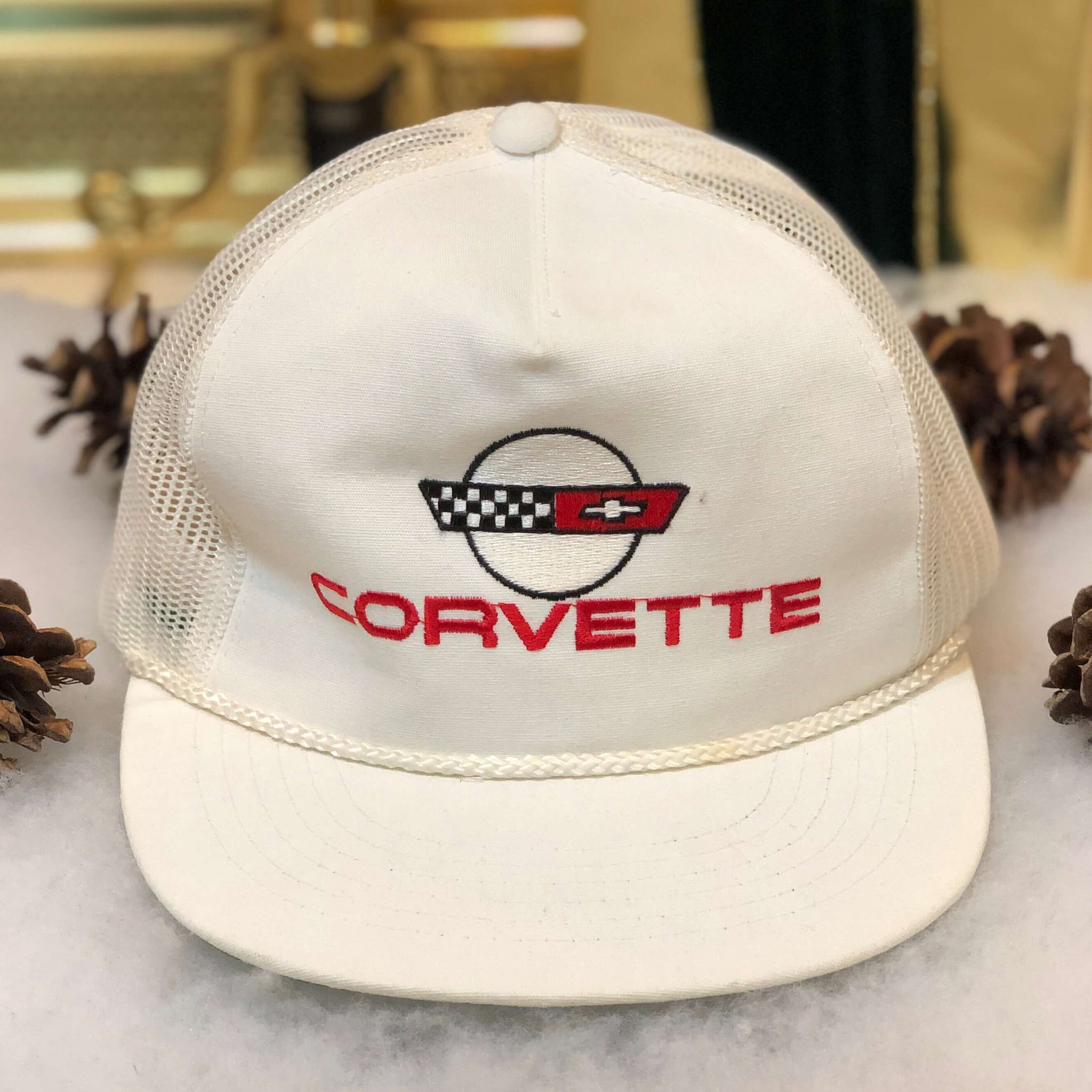 Vintage Corvette Cars Twill Trucker Hat