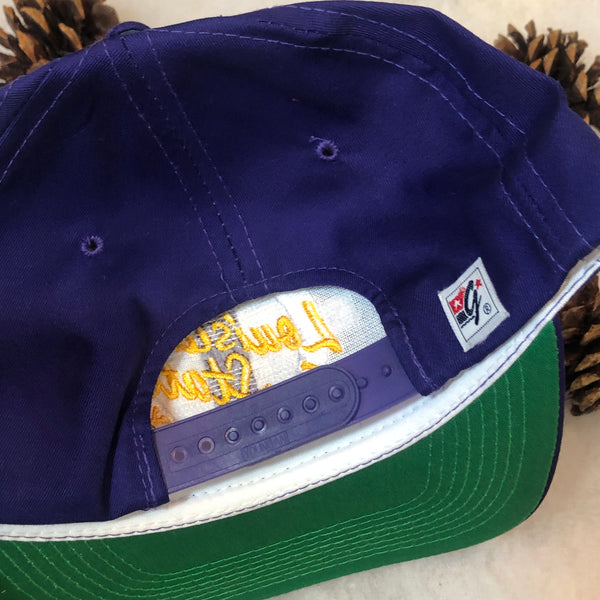 Vintage Deadstock NWOT NCAA LSU Louisiana State Tigers The Game Circle Logo Twill Snapback Hat