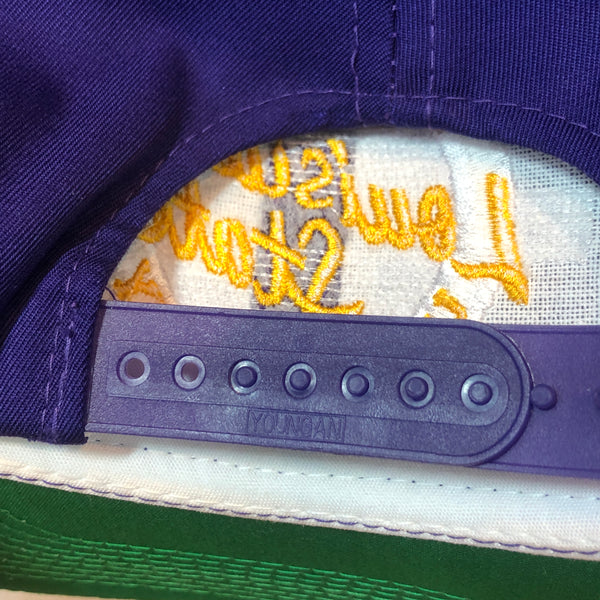 Vintage Deadstock NWOT NCAA LSU Louisiana State Tigers The Game Circle Logo Twill Snapback Hat