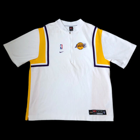 Vintage NBA Los Angeles Lakers Nike Pullover Warmup Shooting Shirt (XXL)