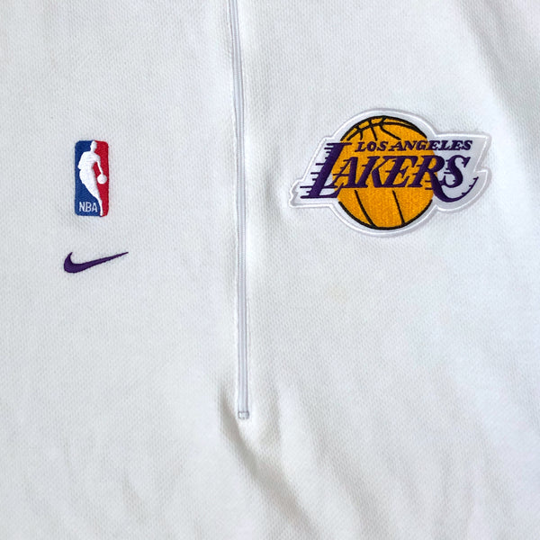 Vintage NBA Los Angeles Lakers Nike Pullover Warmup Shooting Shirt (XXL)