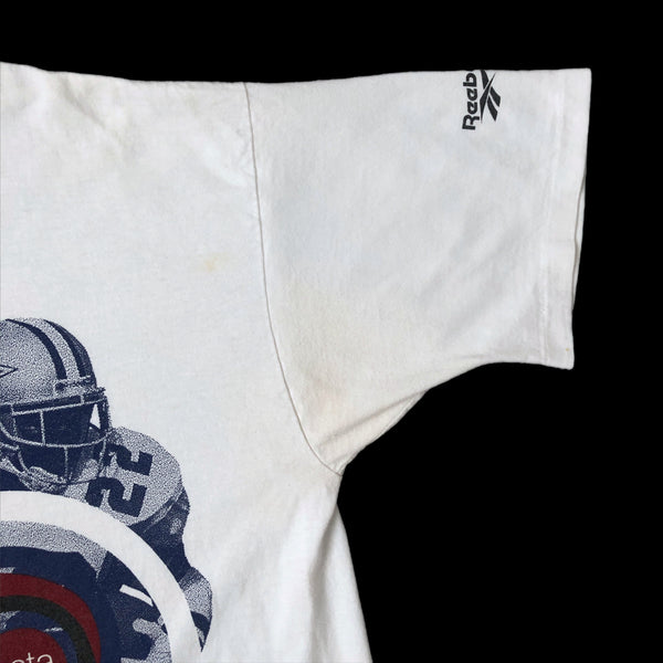 Vintage NFL Dallas Cowboys Emmitt Smith MVP Reebok Instapump T-Shirt (XL)