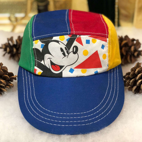 Vintage Disney Mickey Mouse Long Bill Stretch Fit Hat