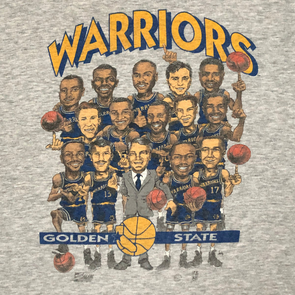 Vintage NBA Golden State Warriors Salem Sportswear Caricature T-Shirt (XL)