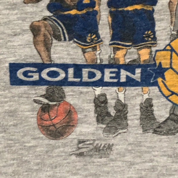 Vintage NBA Golden State Warriors Salem Sportswear Caricature T-Shirt (XL)