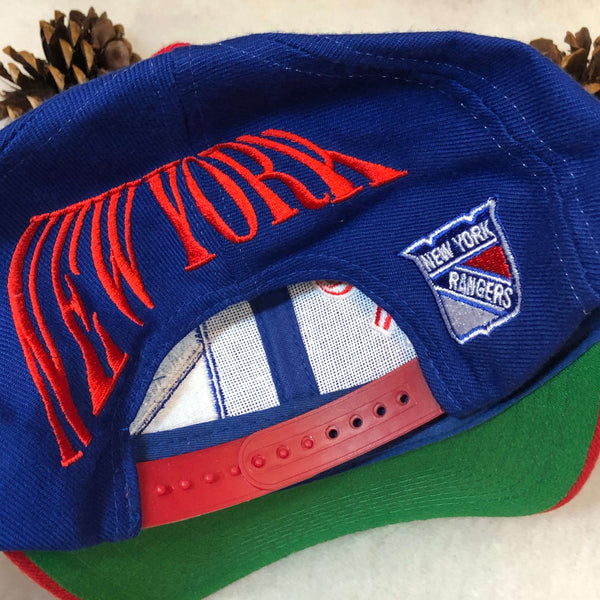 Vintage NHL New York Rangers Twins Enterprise Wool Snapback Hat