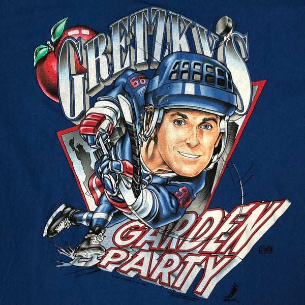 Vintage Deadstock NWT NHL Wayne Gretzky New York Rangers "Garden Party" Shirt Xplosion T-Shirt (XL)