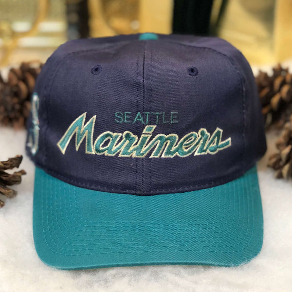 Vintage MLB Seattle Mariners Sports Specialties Script Twill Snapback Hat