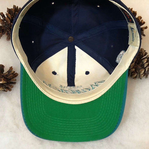 Vintage MLB Seattle Mariners Sports Specialties Script Twill Snapback Hat