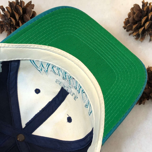 Vintage MLB Seattle Mariners Sports Specialties Script Twill Snapback Hat