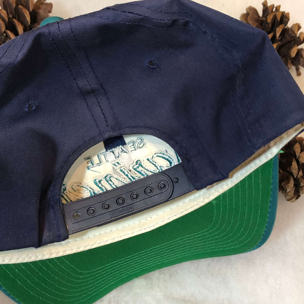 Vintage MLB Seattle Mariners Sports Specialties Script Twill Snapback Hat
