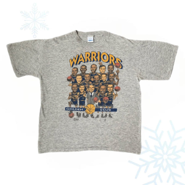 Vintage NBA Golden State Warriors Salem Sportswear Caricature T-Shirt (XL)