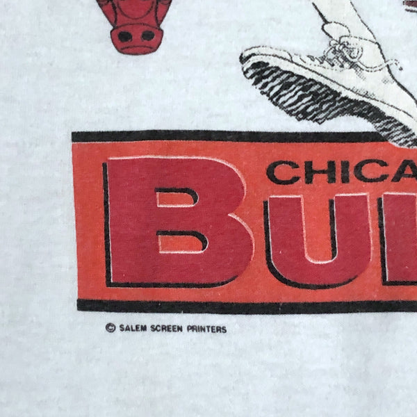 Vintage NBA Chicago Bulls Michael Jordan Salem Sportswear Caricature T-Shirt (L)