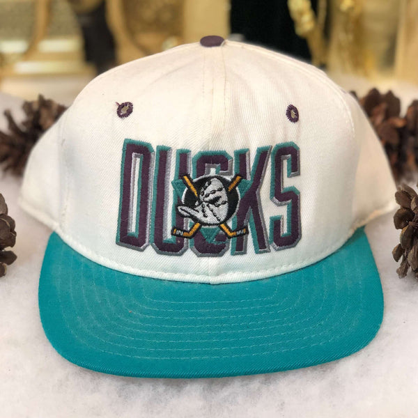 Vintage NHL Anaheim Mighty Ducks AJD Wool Snapback Hat