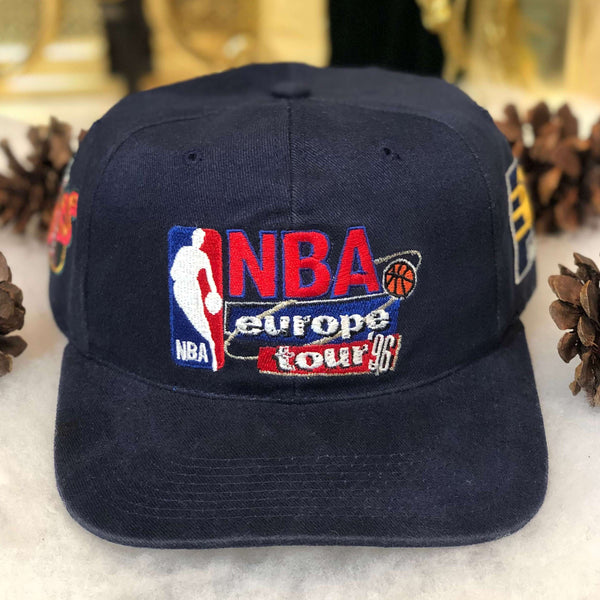 Vintage 1996 NBA Europe Tour Seattle Supersonics Indiana Pacers Sports Specialties Snapback Hat