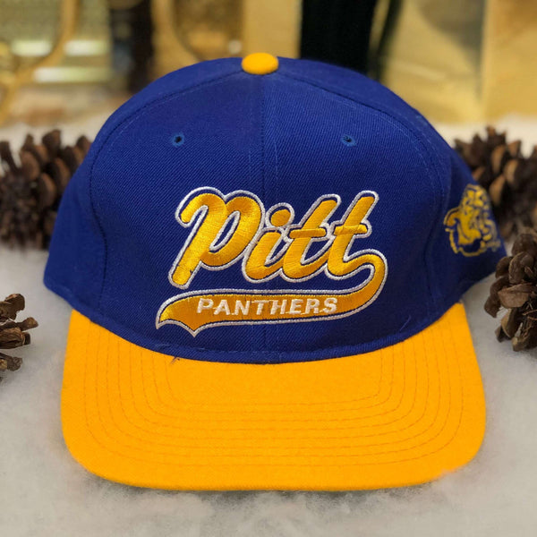 Vintage NCAA Pittsburgh Panthers Starter Tailsweep Script Wool Snapback Hat