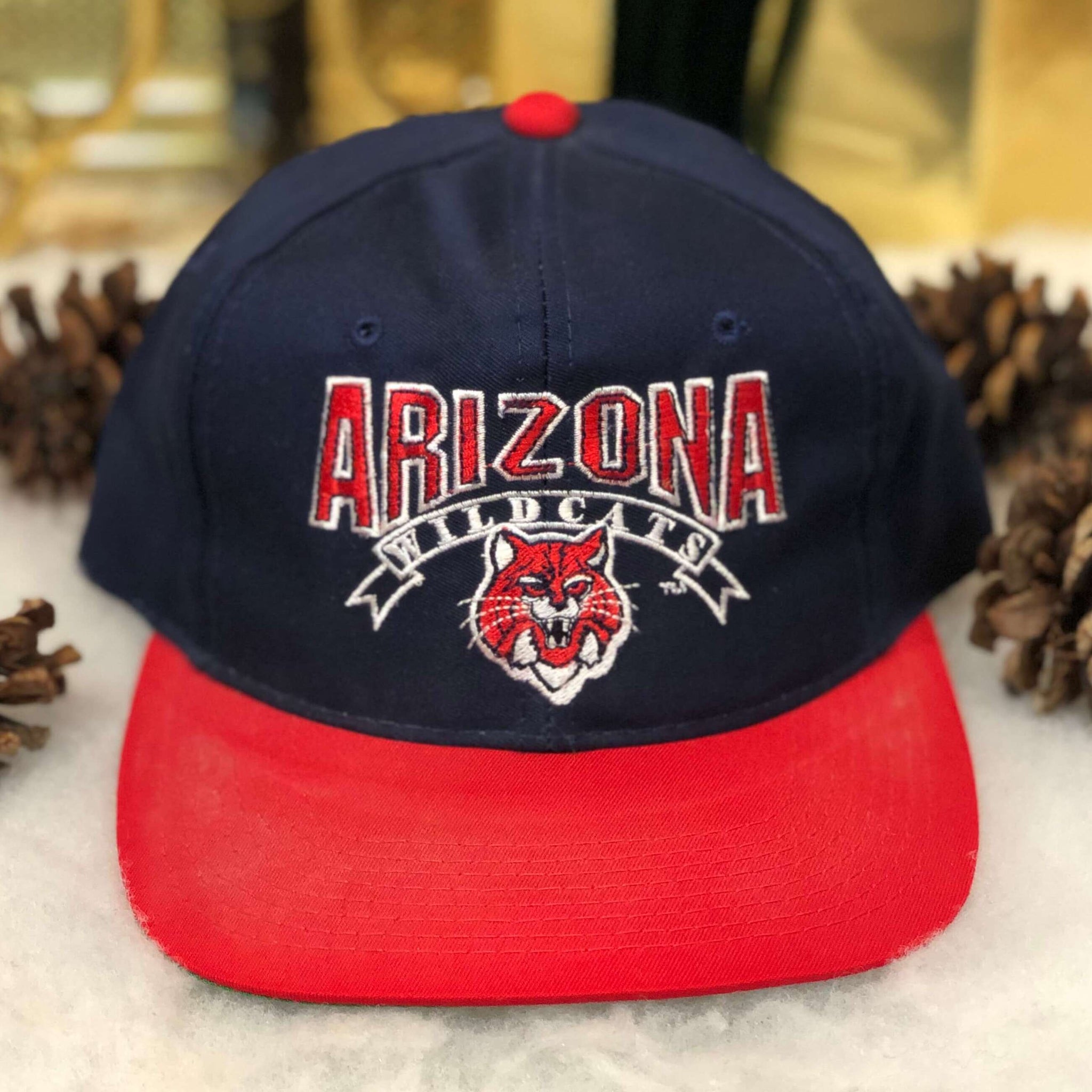 Vintage NCAA Arizona Wildcats The Game Twill Snapback Hat *BROKEN SNAPS*