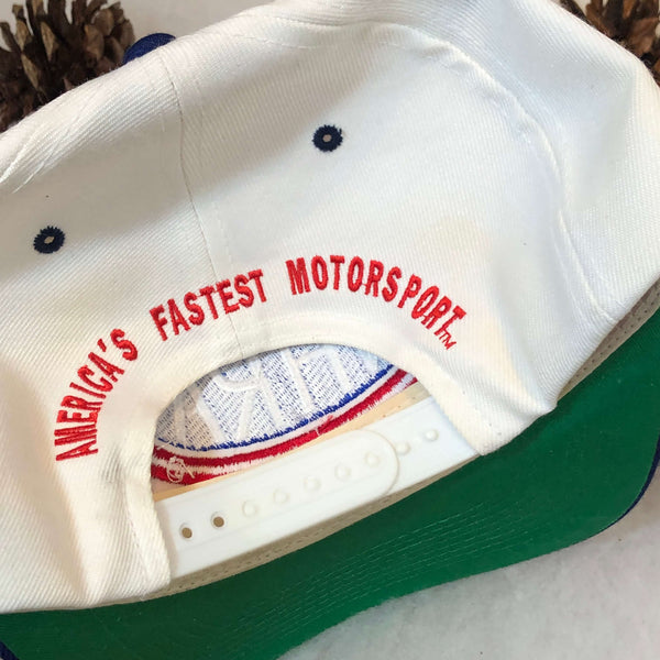 Vintage NHRA National Hot Rod Association John Force Autographed Wool Snapback Hat