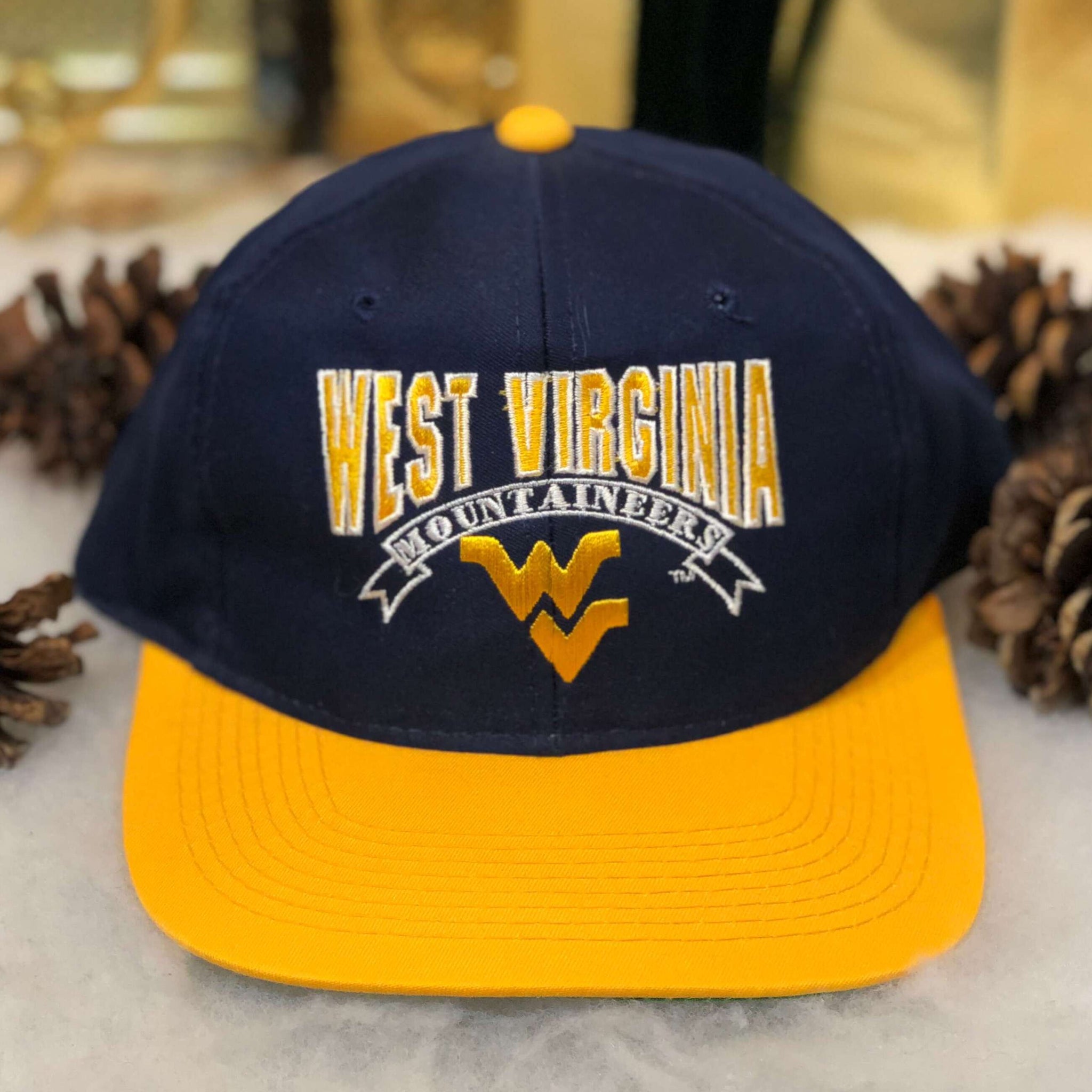 Vintage NCAA West Virginia Mountaineers The Game Twill Snapback Hat