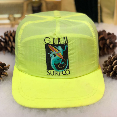 Vintage Guam Surf Co. Neon Nylon Snapback Hat