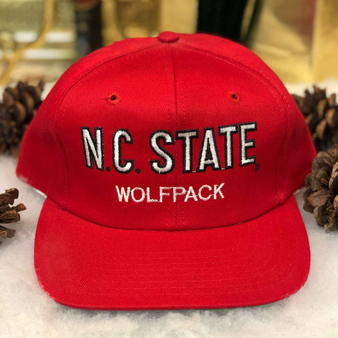 Vintage Deadstock NWOT NCAA North Carolina State Wolfpack Twins Enterprise Twill Snapback Hat