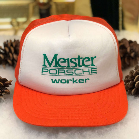Vintage Meister Porsche Worker Trucker Hat