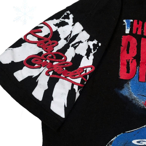 Vintage 1997 NASCAR Dale Earnhardt "The Big Dawg's Back...So Stay On The Porch" All Over Print T-Shirt (XL)