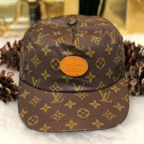 Vintage Louis Vitton Monogram Leather Bootleg Snapback Hat