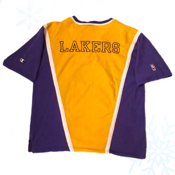 Vintage NBA Los Angeles Lakers Champion Warmup Shooting Shirt (XL)