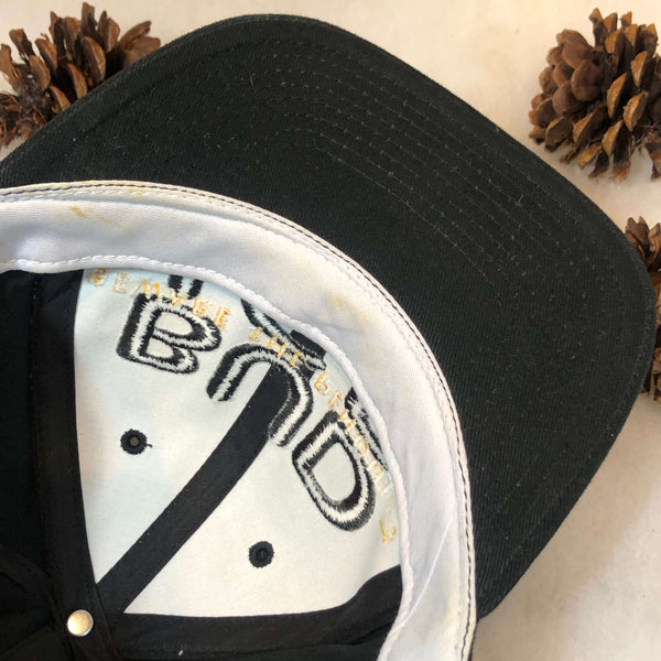 Vintage Deadstock NWT NHL Pittsburgh Penguins Bud Ice "Beware The Penguins" Strapback Hat