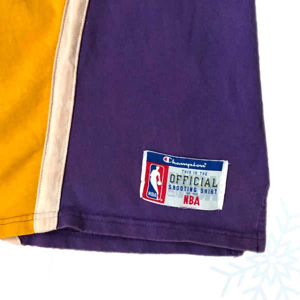 Vintage NBA Los Angeles Lakers Champion Warmup Shooting Shirt (XL)