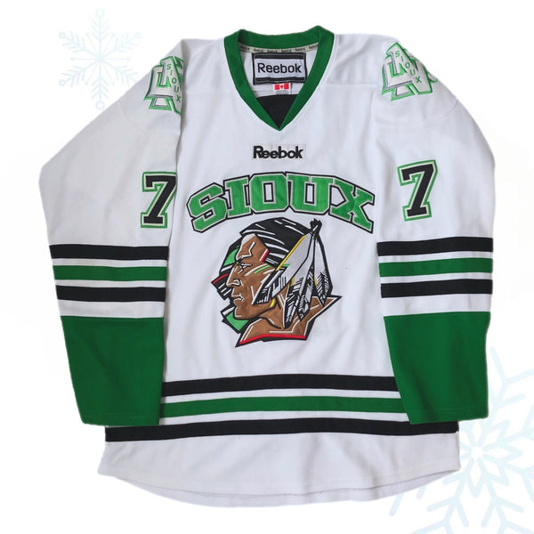 NCAA UND North Dakota Fighting Sioux TJ Oshie Reebok Hockey Jersey (Size 52)