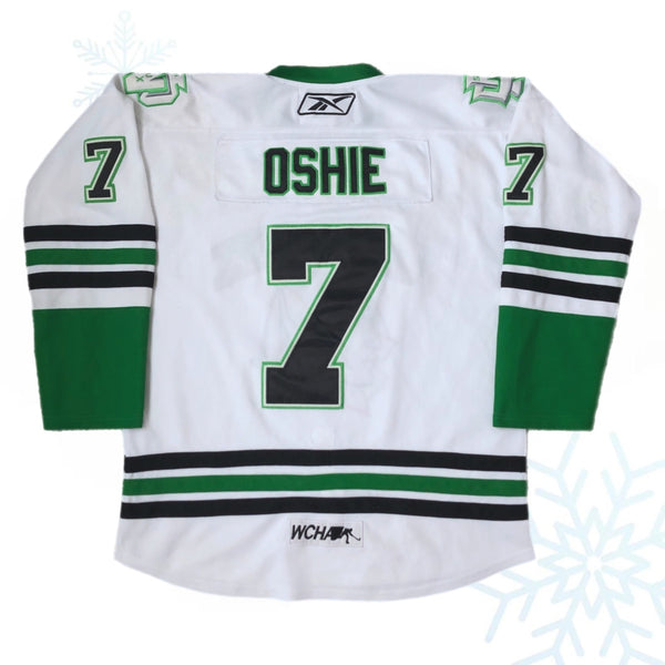 NCAA UND North Dakota Fighting Sioux TJ Oshie Reebok Hockey Jersey (Size 52)