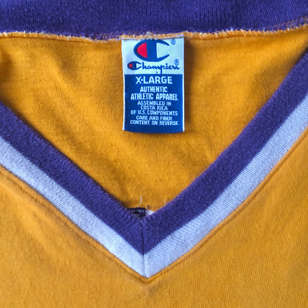 Vintage NBA Los Angeles Lakers Champion Warmup Shooting Shirt (XL)