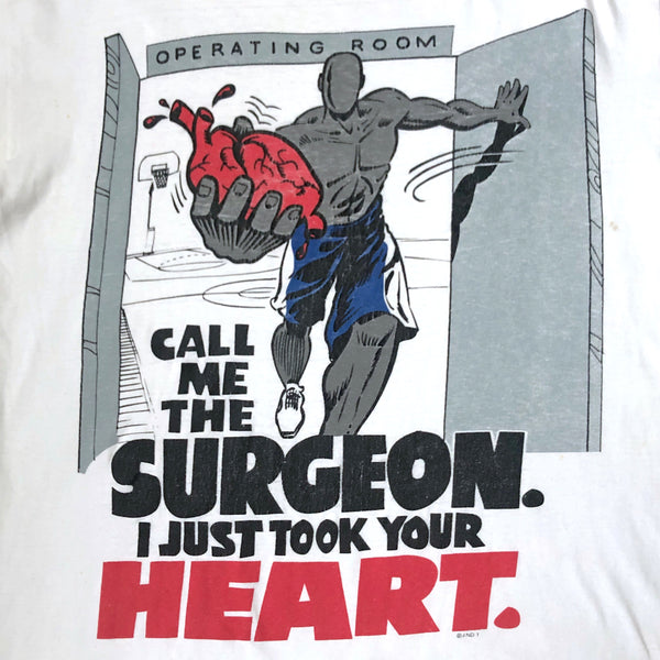 Vintage AND1 "Call Me The Surgeon. I Just Took Your Heart." Trash Talk T-Shirt (M/L)